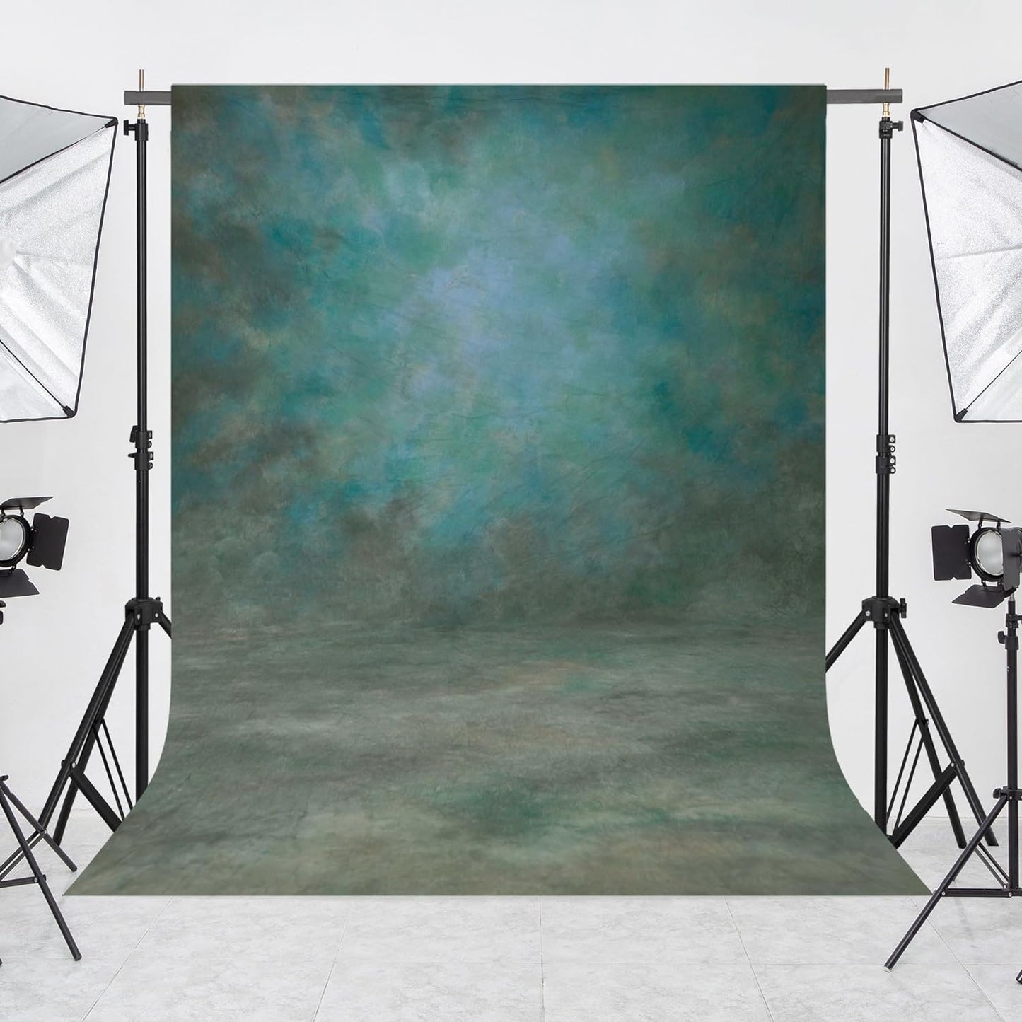 Abstract Green Professional Photography Backdrop for Adult Portrait Photo Props