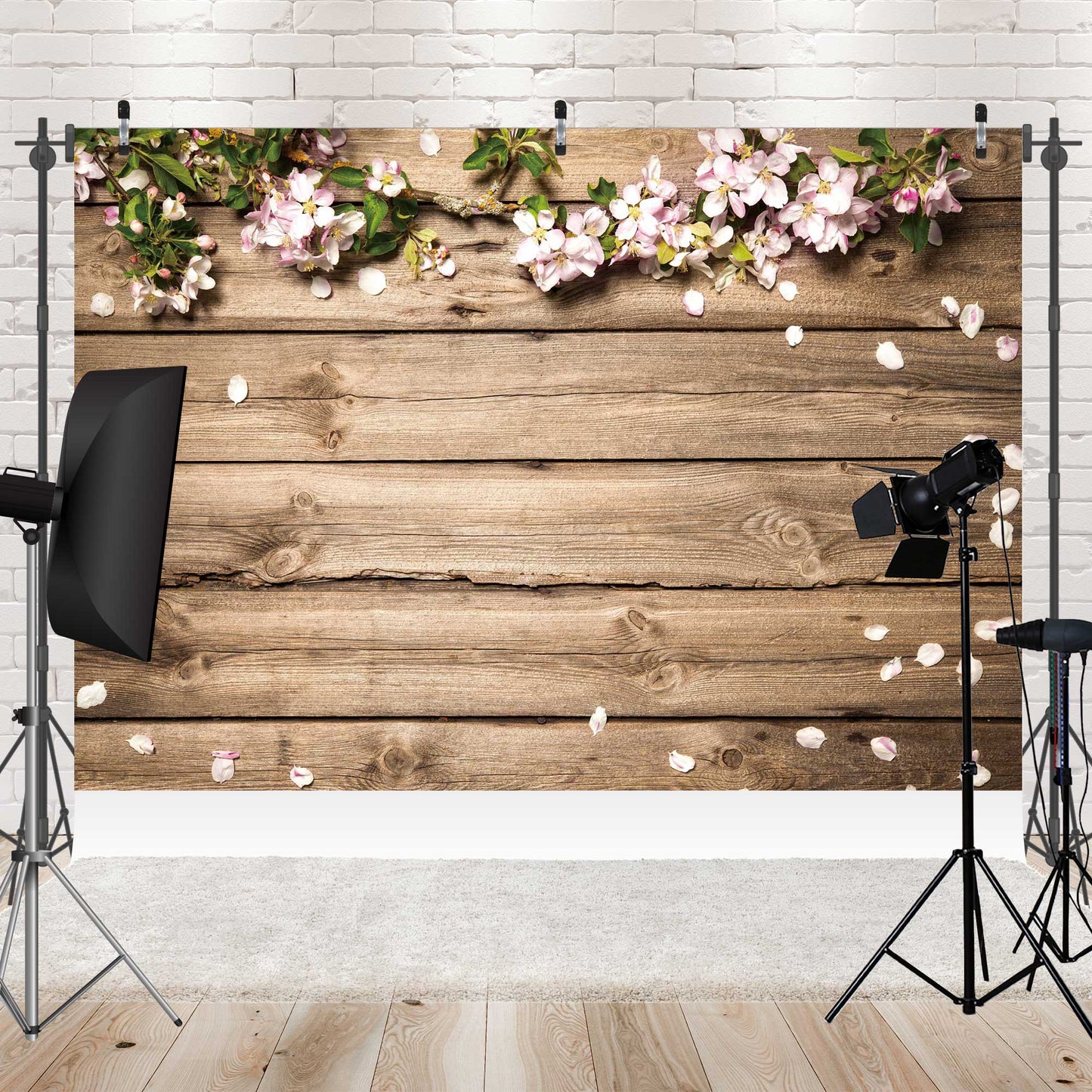 Spring Backdrop for Photography Flower wood Wall Butterfly Decor Background Newborn Baby Portrait Easter Spring Photo Backdrop Shoot Booth Props