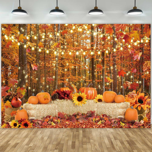 Fall Autumn Photo Backdrop for Photography Autumn Background Props