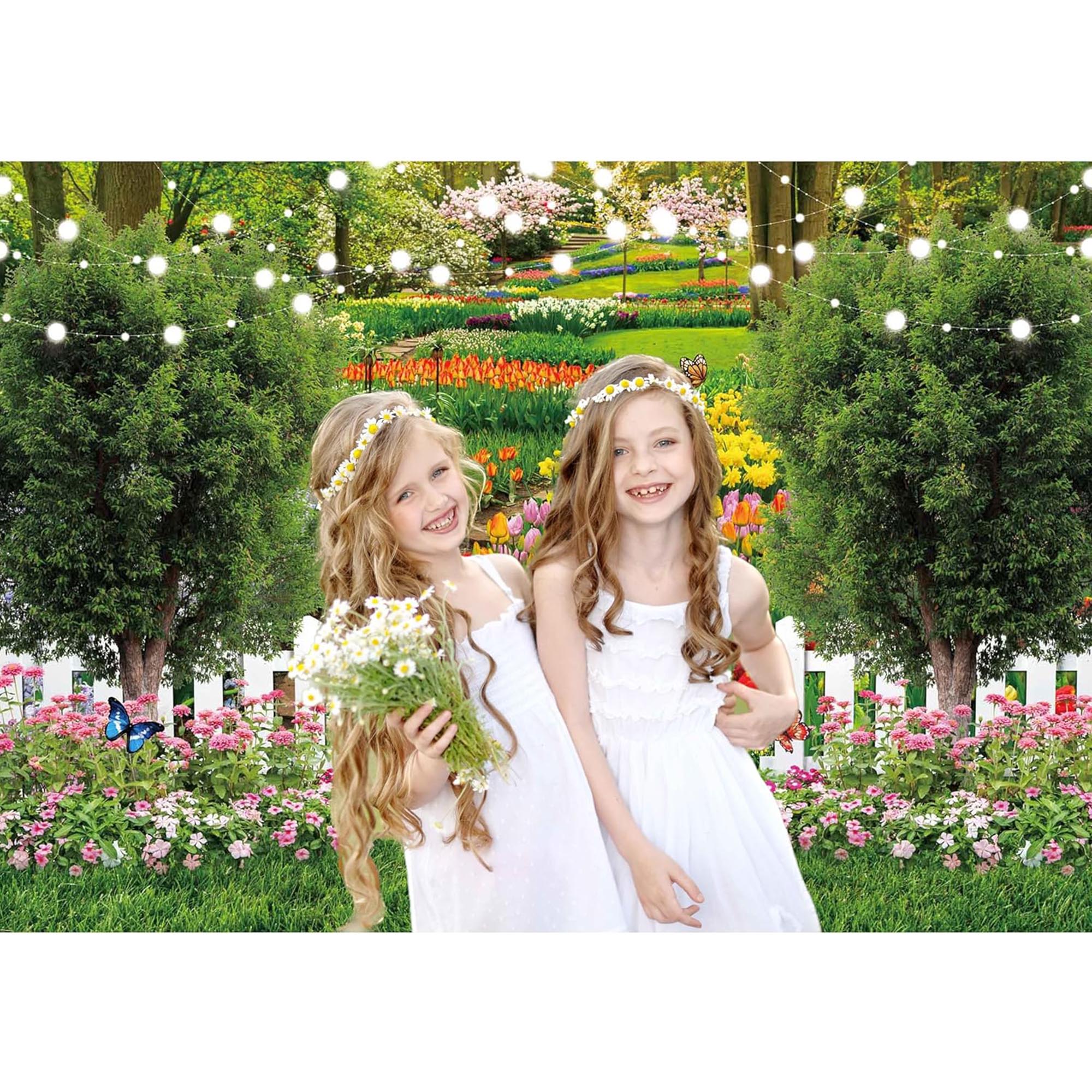 Romantic Spring Garden Photography Backdrop for Party Banners scene accessories