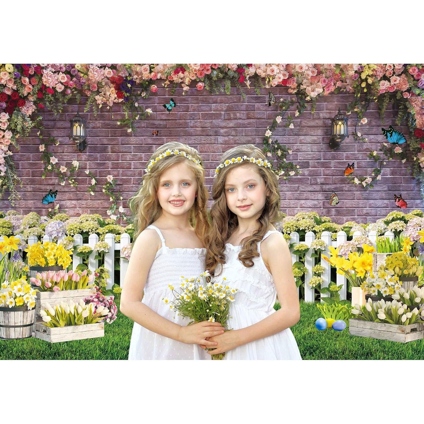 Atmospheric Floral Wall Spring Photography Backdrop for Party Banners