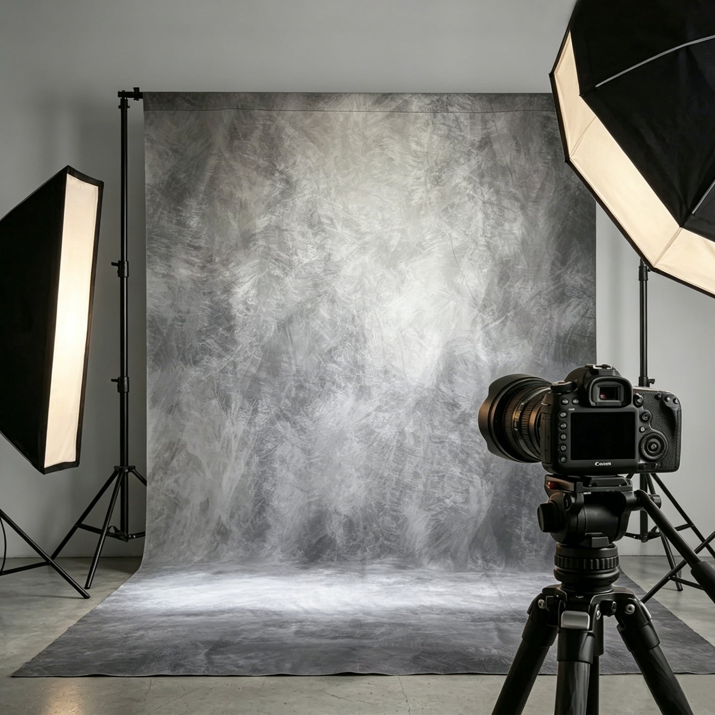 Vintage Grey Abstract Microfiber Backdrop - 8x10ft / 8x12ft Professional Studio Background