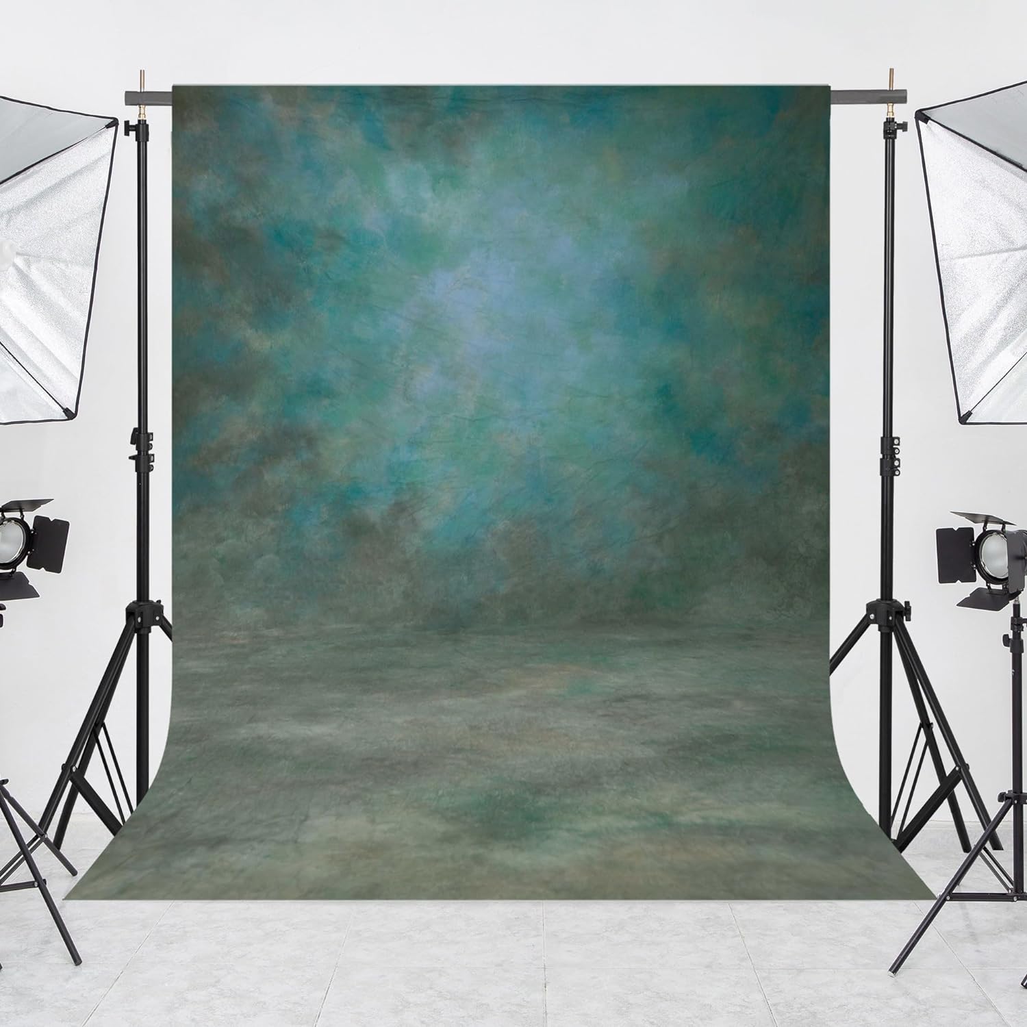 Abstract Green Professional Photography Backdrop for Adult Portrait Photo Props