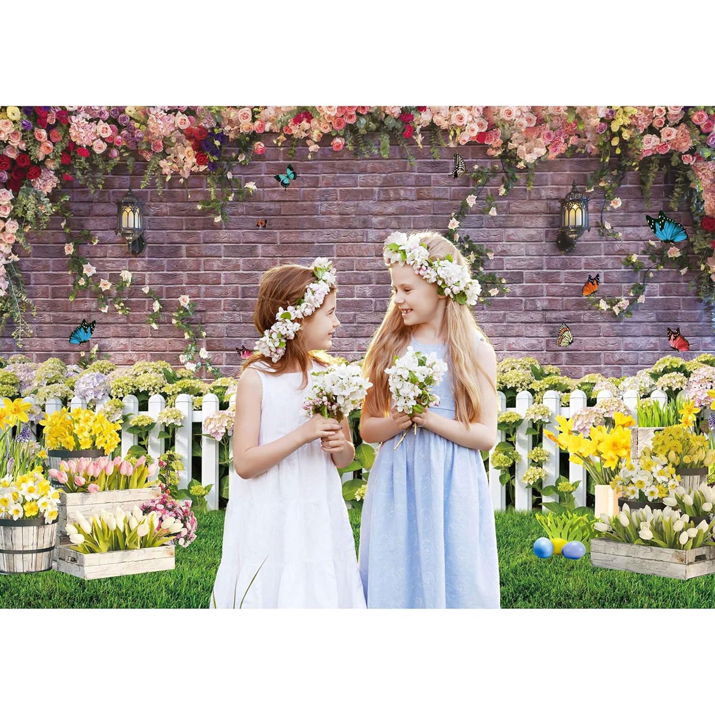 Atmospheric Floral Wall Spring Photography Backdrop for Party Banners