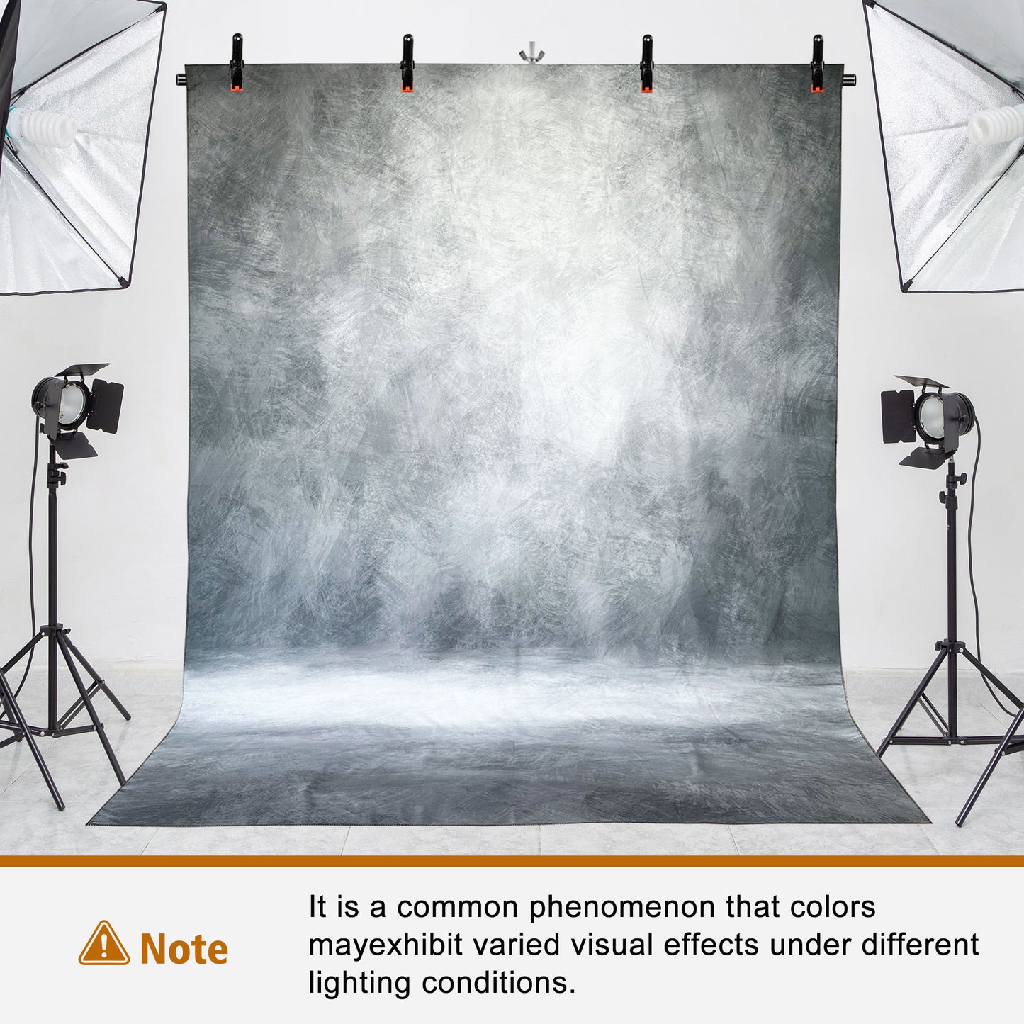 6.5 x 5ft T-Shaped Backdrop Stand with Abstract Grey 5x6.5ft Professional Photography Backdrop,Adjustable Backdrop Stand Kit with 4 Spring Clamps,Portable Handbag (2 in 1)