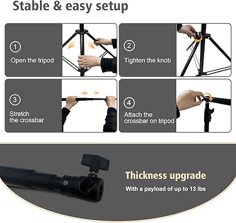 Bold Stable Backdrop Stand Adjustable Kit 10x10FT