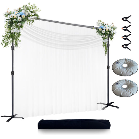 Photo Studio Backdrop Stand Support System, 8.5'(H) x 10.8'(W) Multi-Functional Portable