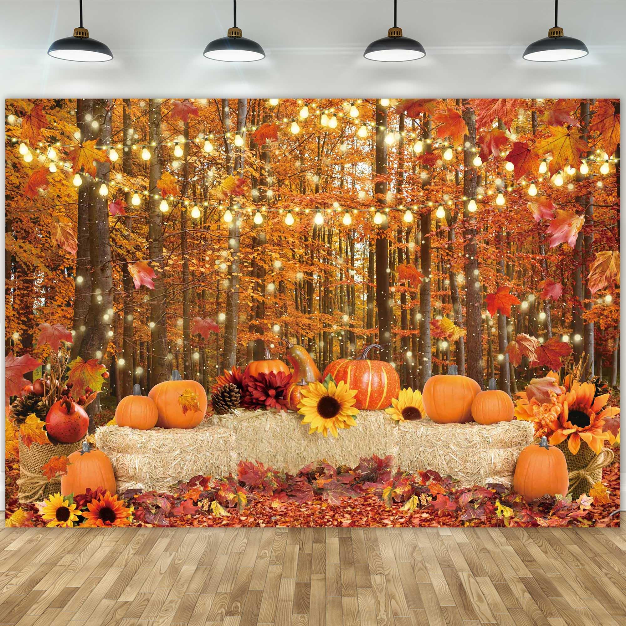 Fall Autumn Photo Backdrop for Photography Autumn Background Props