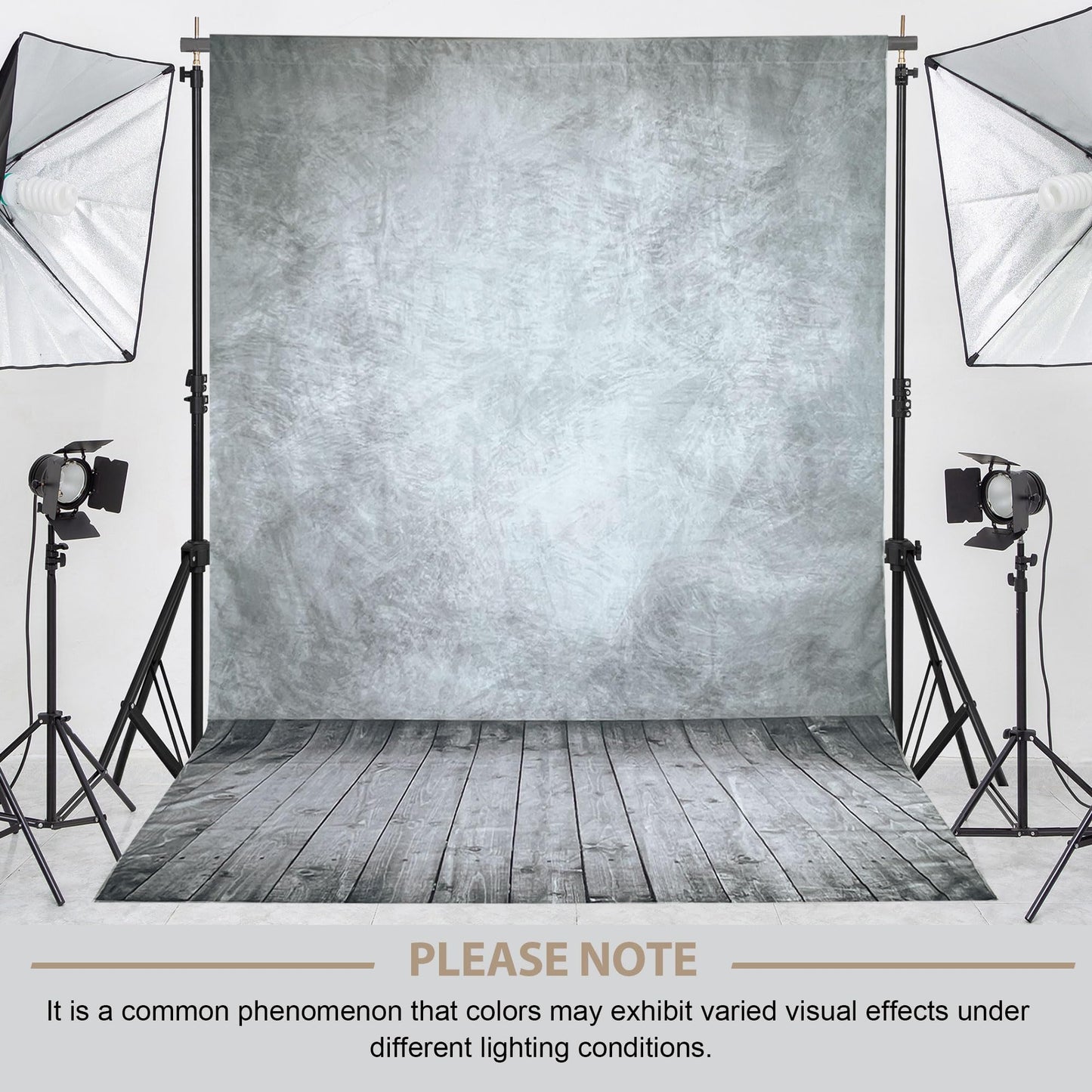 Professional Abstract Portrait Photography Backdrop,Wall with Wood Floor Backdrop